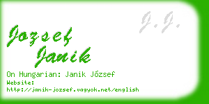 jozsef janik business card