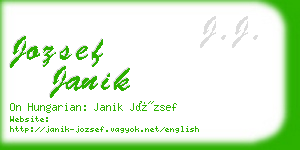 jozsef janik business card